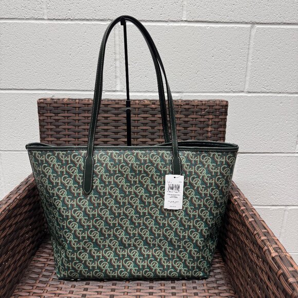 NWT Coach CF342 City Tote with Monogram Print in Canvas - Picture 2 of 6